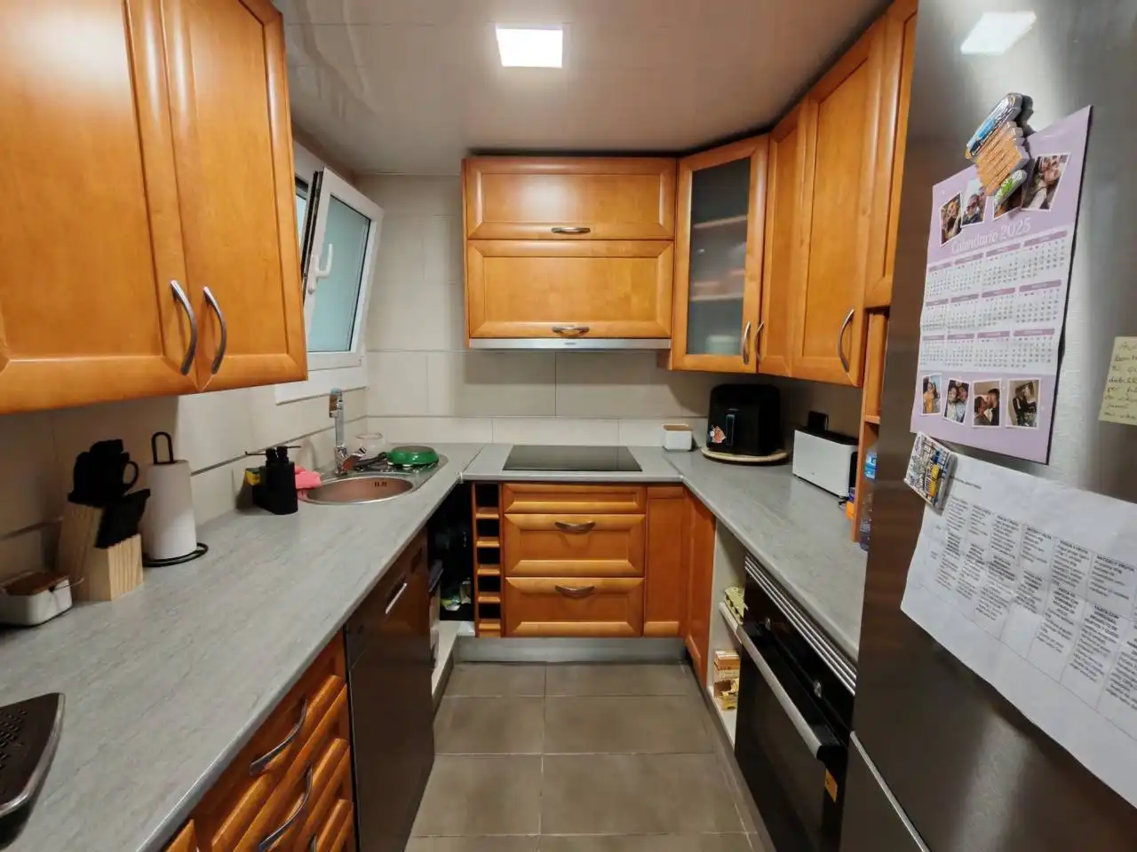 Kitchen of Flat for sale in Blanes  with Air Conditioner, Parquet flooring and Balcony