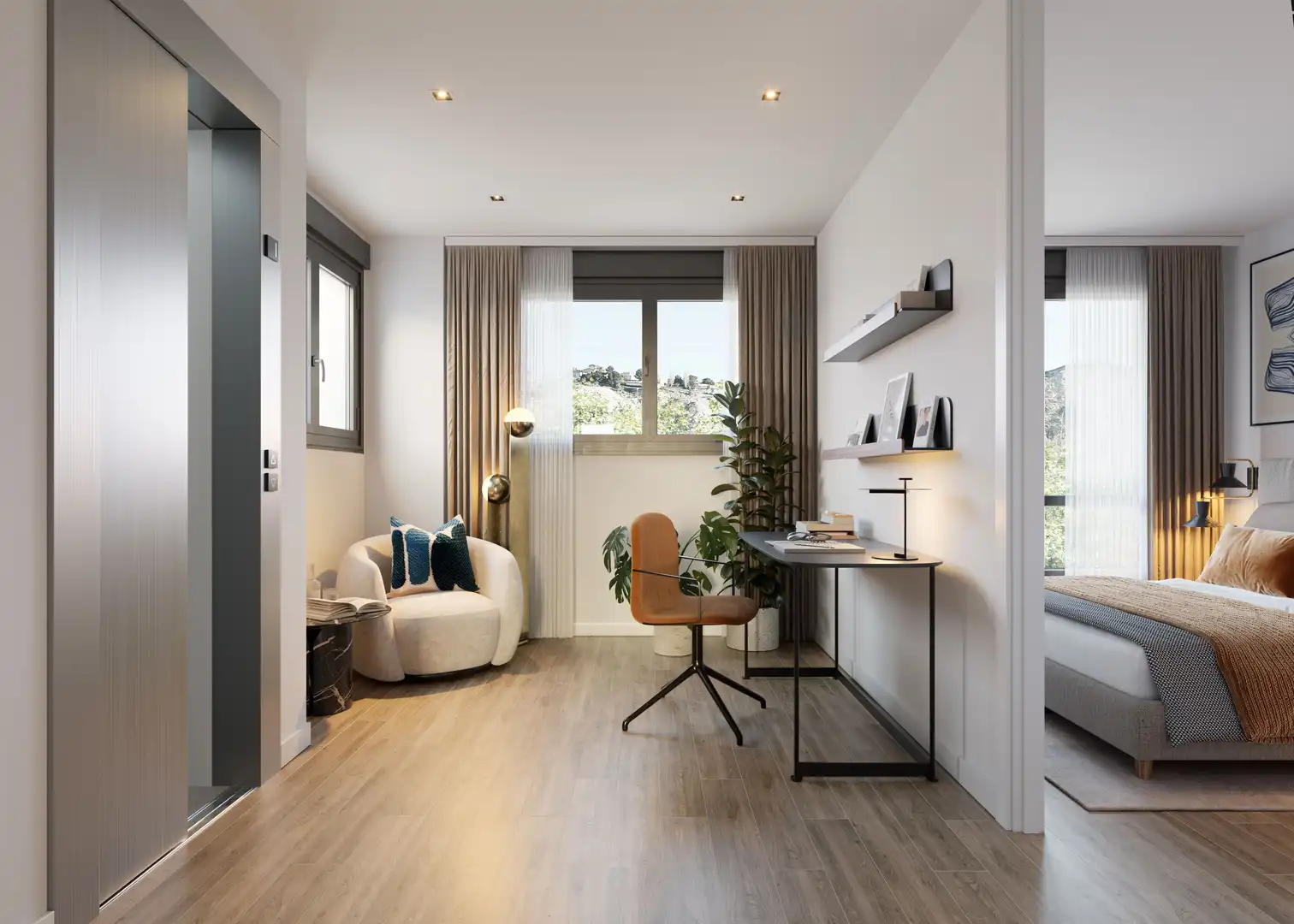 Habitación de Casa adosada en venta en Cuarte de Huerva con Calefacción, Jardín privado y Terraza
