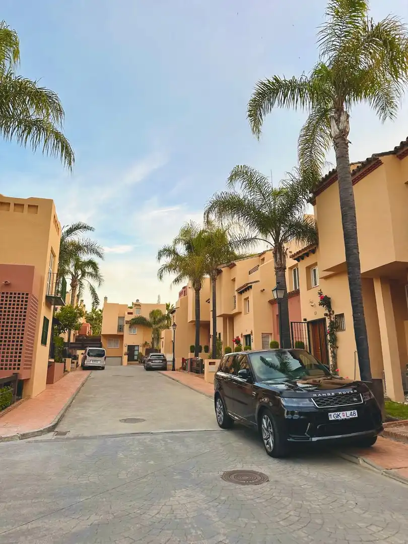 Exterior view of Detached homes for sale in Marbella  with Air Conditioner, Swimming Pool and Furnished