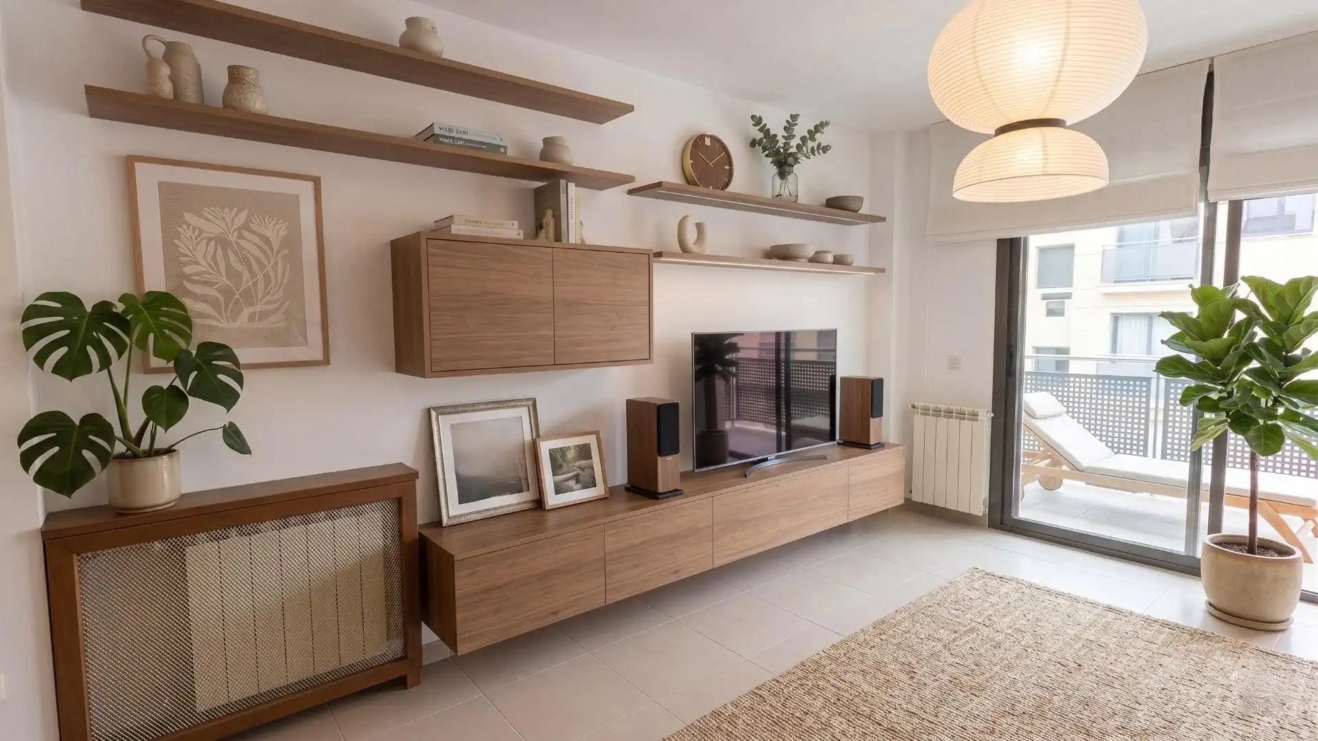 Living room of Flat for sale in Calella  with Heating, Private garden and Terrace