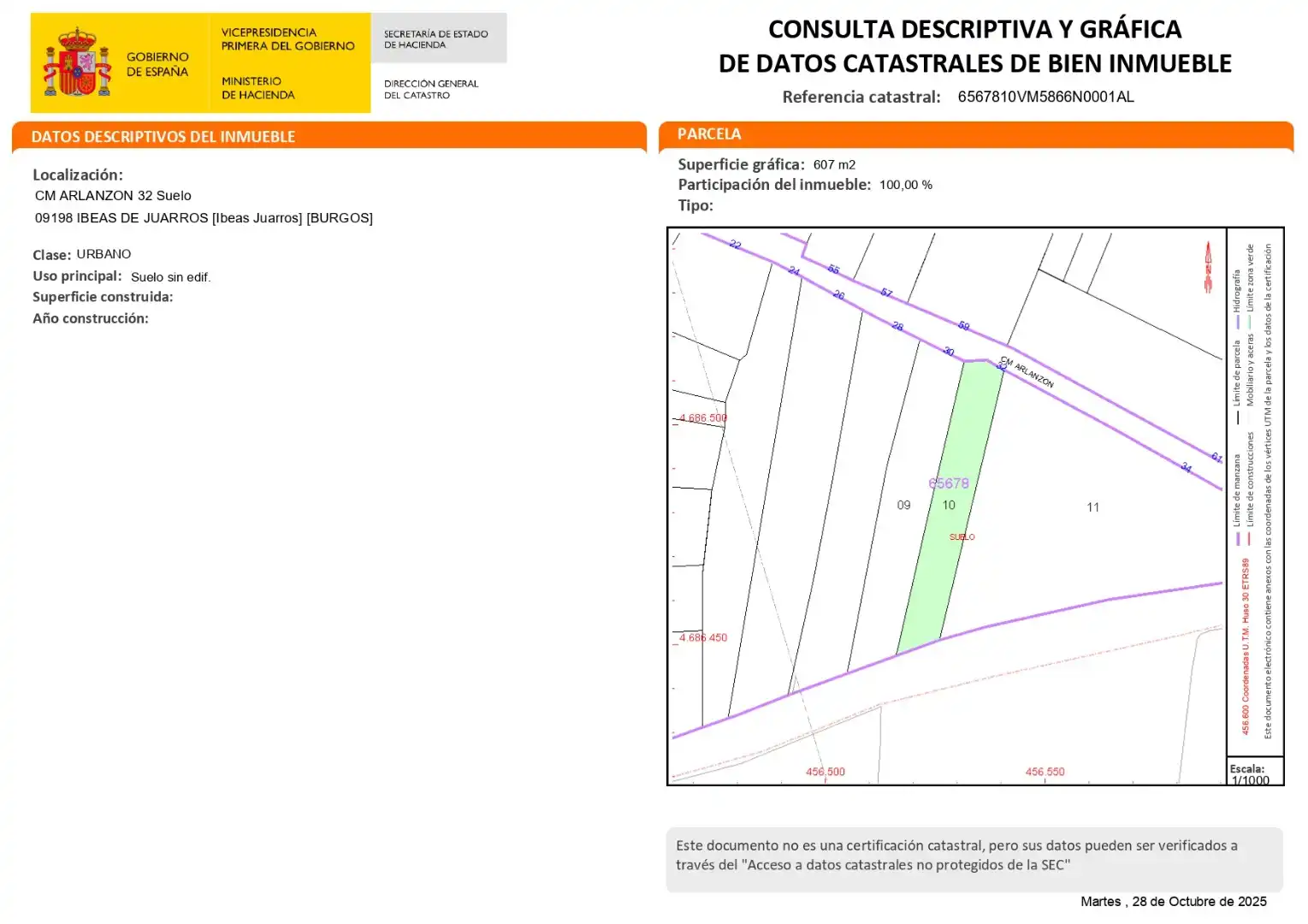 Terreno residencial en venta en Calle Poeta Martín Garrido