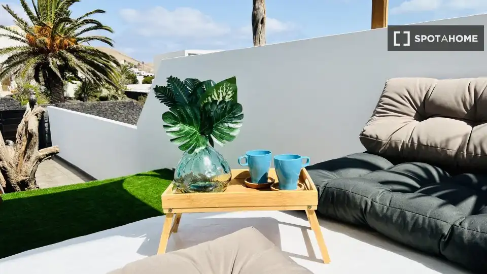 Terrasse von Wohnungen zur untervermieten in Teguise mit Klimaanlage, Terrasse und Möbliert
