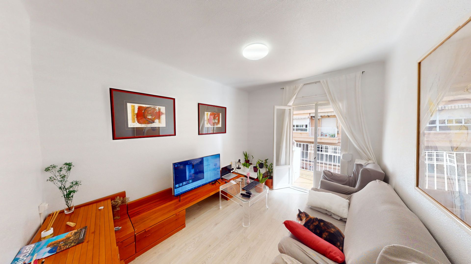 Wohnzimmer von Wohnung zum Verkauf in Elche / Elx mit Terrasse, Möbliert und Balkon