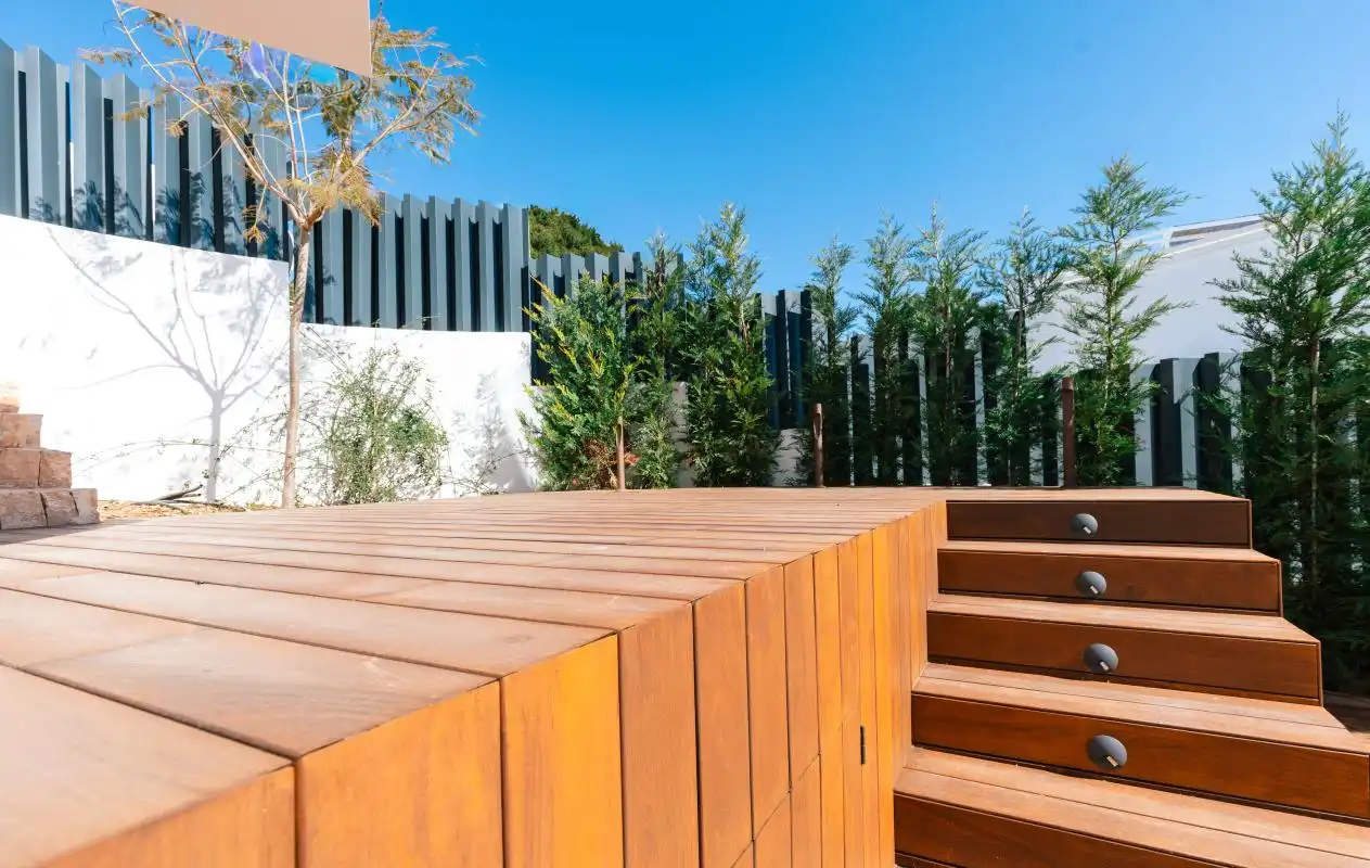 Terraza de Casa o chalet en venta en Santa Eulària des Riu con Aire acondicionado, Calefacción y Jardín privado