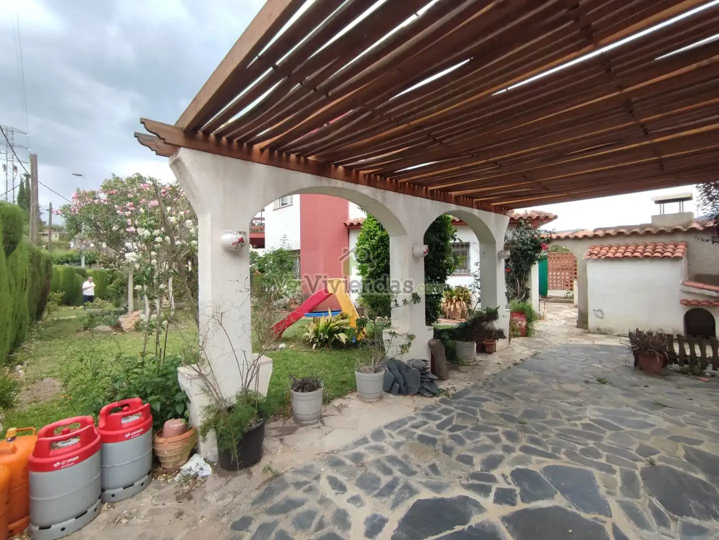 Terraza de Casa o chalet en venta en Vallirana con Jardín privado, Terraza y Horno