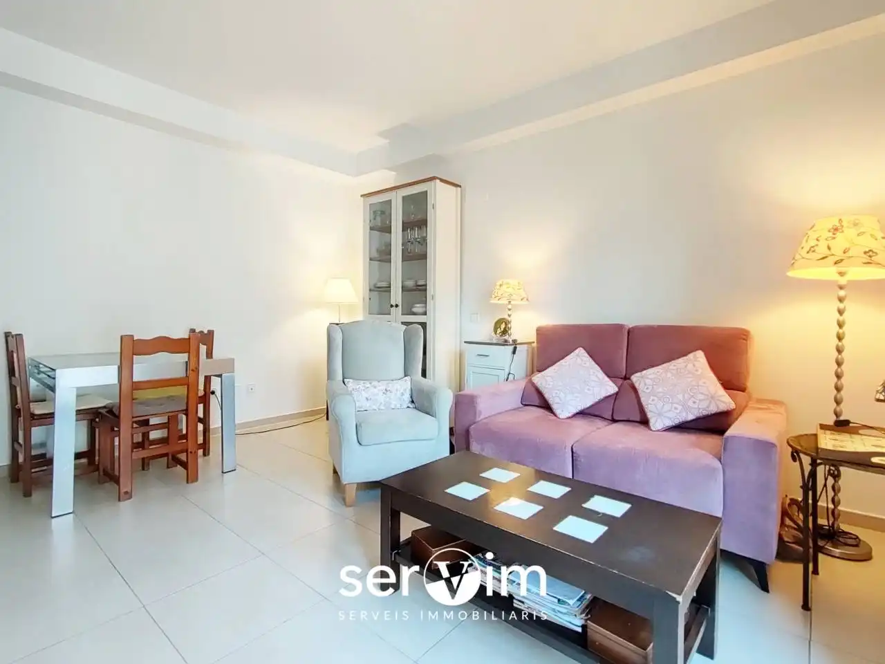 Sala de estar de Piso en venta en Girona con Calefacción y Terraza