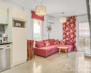 Living room of Flat for sale in Benicarló  with Air Conditioner, Terrace and Furnished