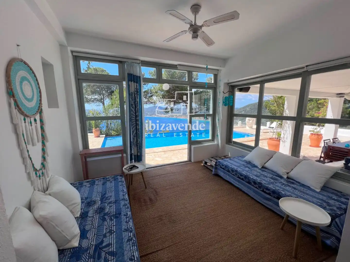 Sala d'estar de Casa o xalet de lloguer en Sant Joan de Labritja amb Aire condicionat, Calefacció i Piscina