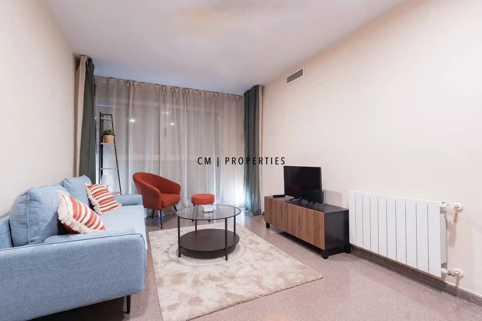 Wohnzimmer von Wohnung zur Miete in Valencia mit Klimaanlage, Heizung und Möbliert