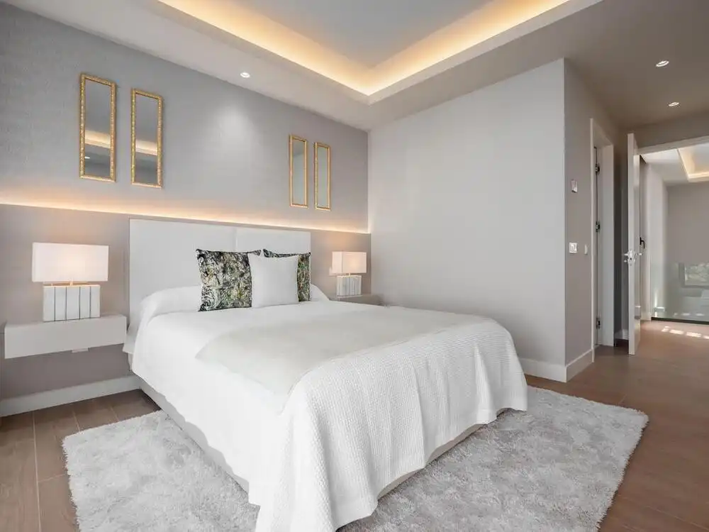 Bedroom of Houses for sale in Estepona  with Air Conditioner, Private garden and Terrace