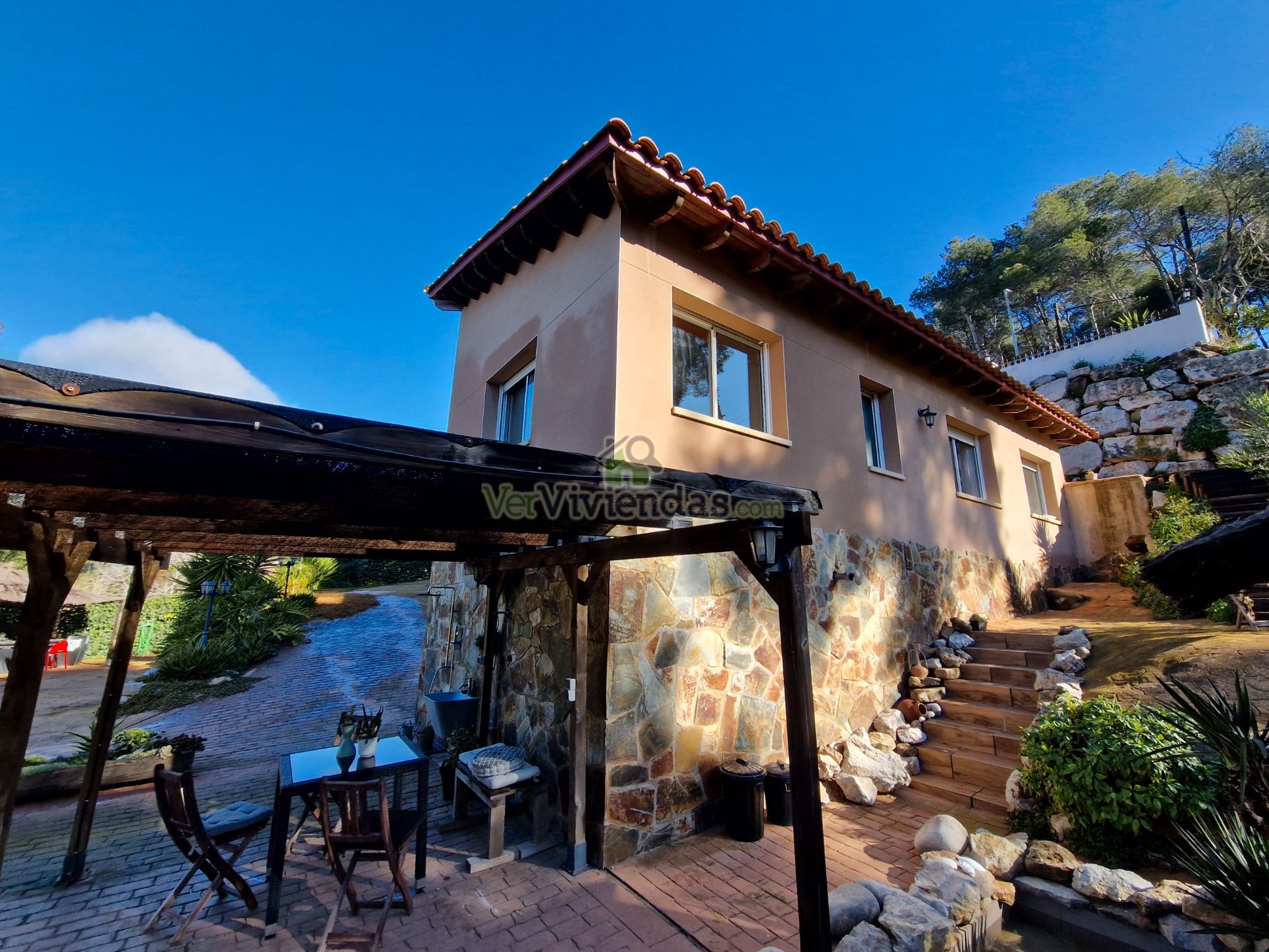 Exterior view of House or chalet for sale in Vallirana  with Air Conditioner, Heating and Private garden
