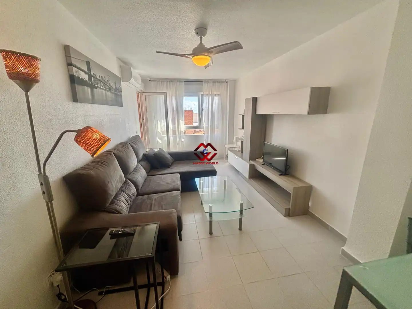 Sala de estar de Apartamento en venta en San Pedro del Pinatar con Aire acondicionado, Amueblado y Balcón