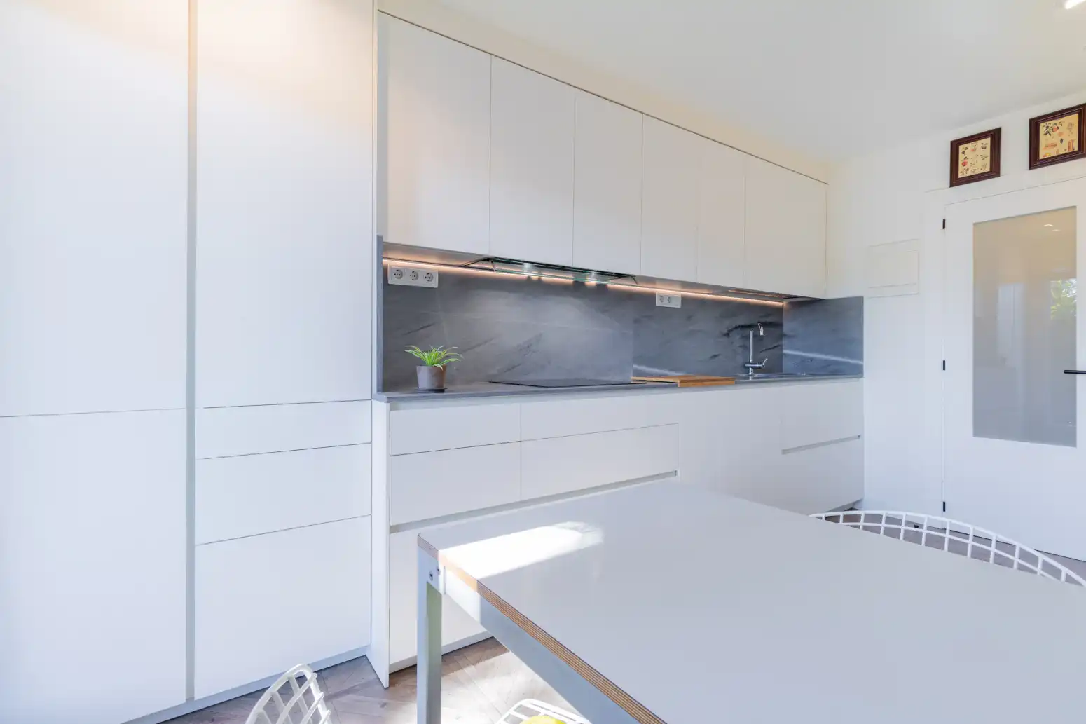 Cocina de Piso en venta en Estella / Lizarra con Calefacción, Jardín privado y Terraza