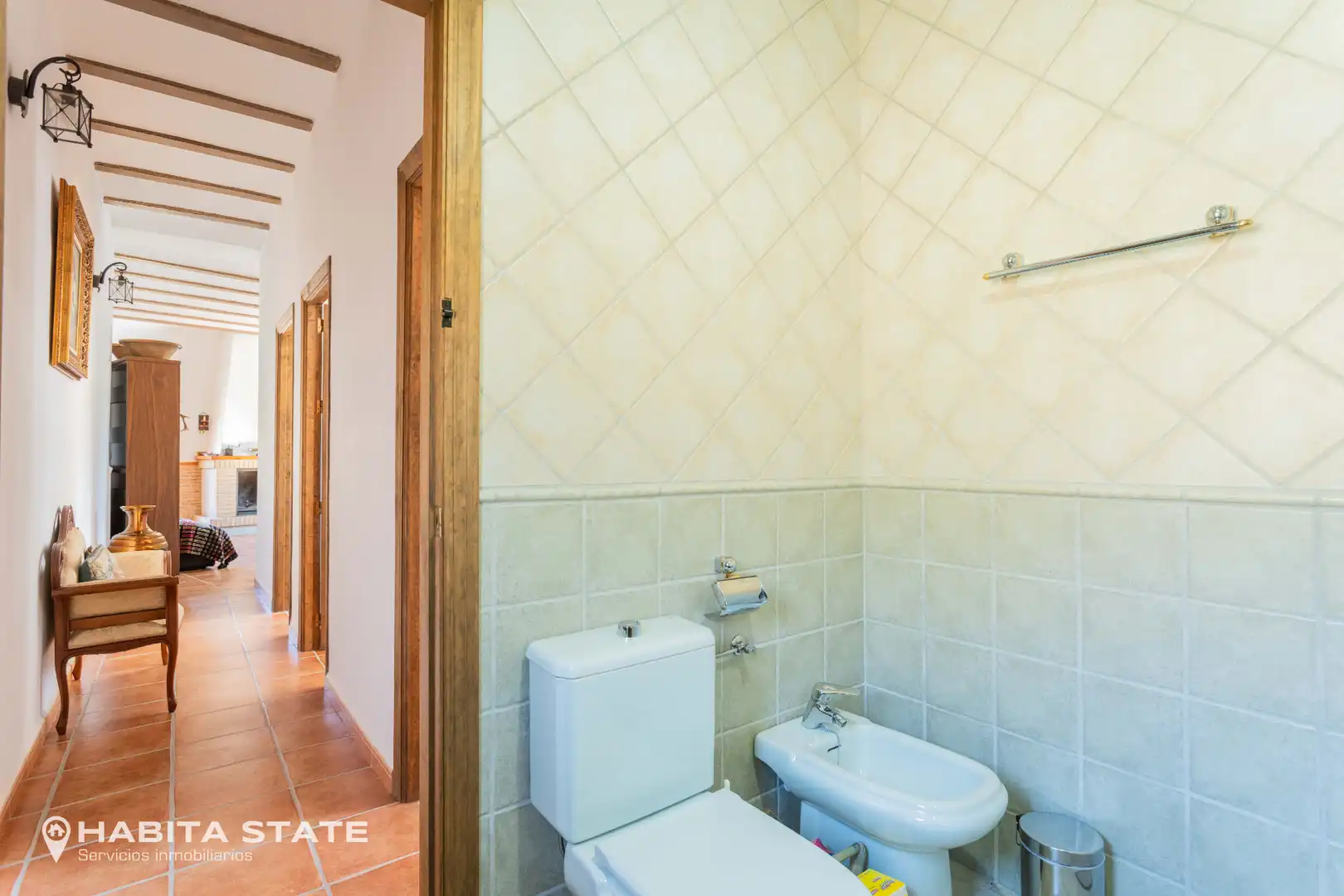 Bany de Casa o xalet en venda en Macael amb Jardí privat, Terrassa i Moblat