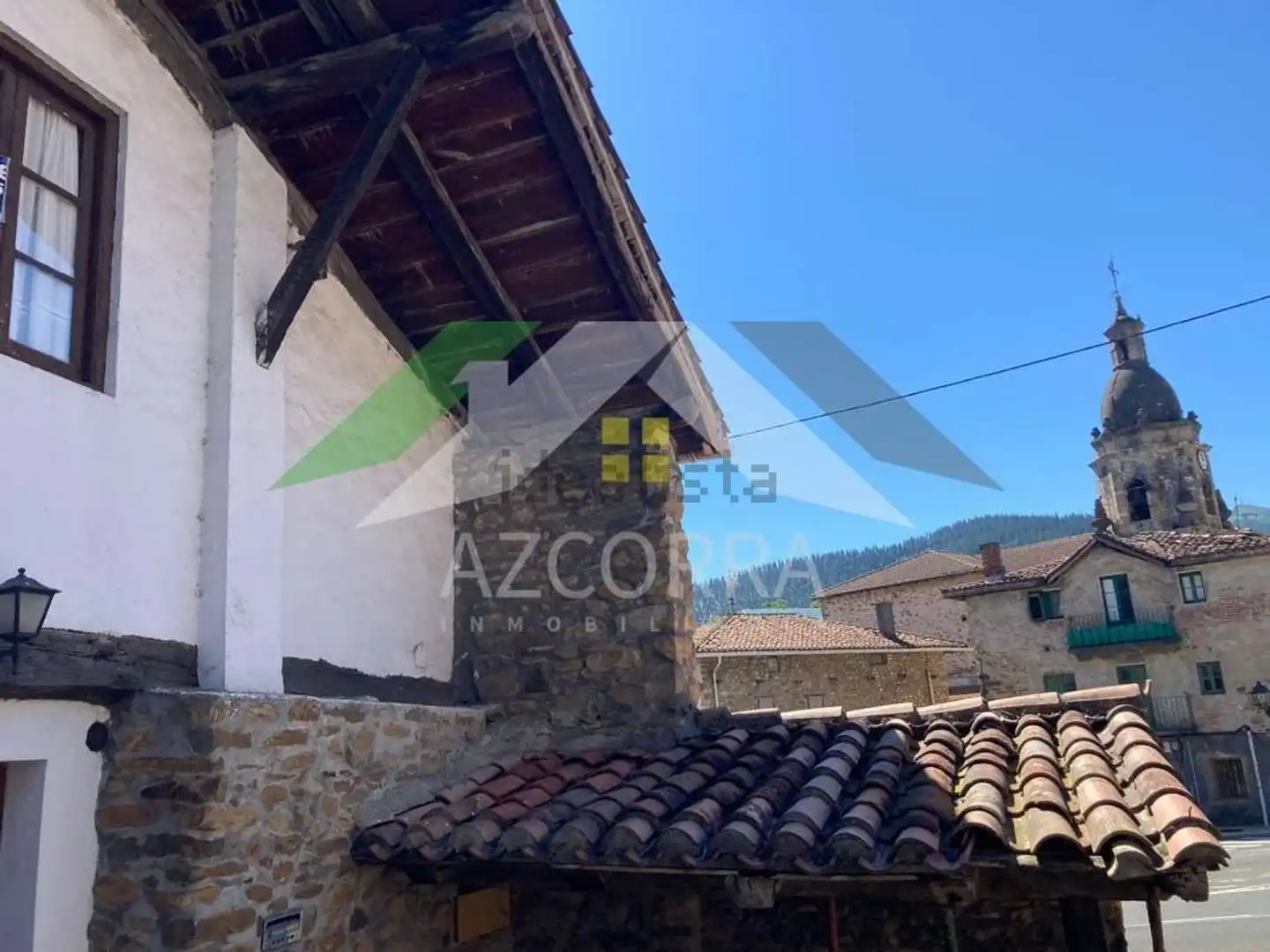 Vista exterior de Finca rústica en venda en Amoroto amb Jardí privat, Moblat i Balcó