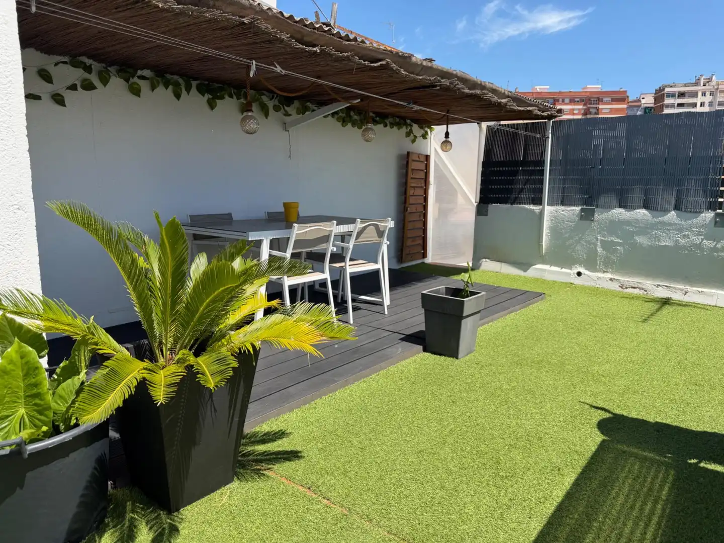 Terrasse von Dachboden zum Verkauf in Mataró mit Klimaanlage, Heizung und Parkett