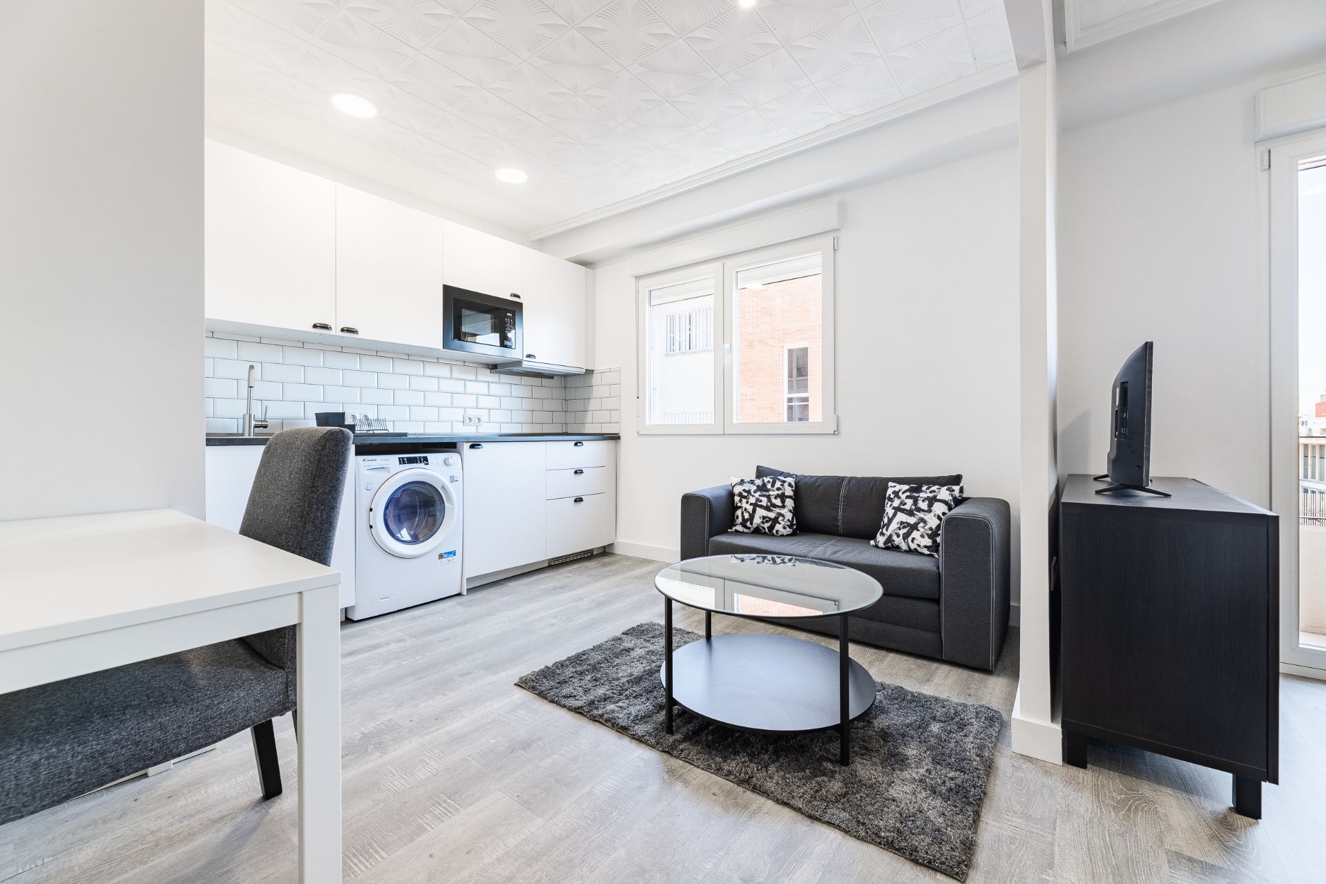 Sala d'estar de Apartament en venda en  Valencia Capital amb Aire condicionat, Moblat i Forn