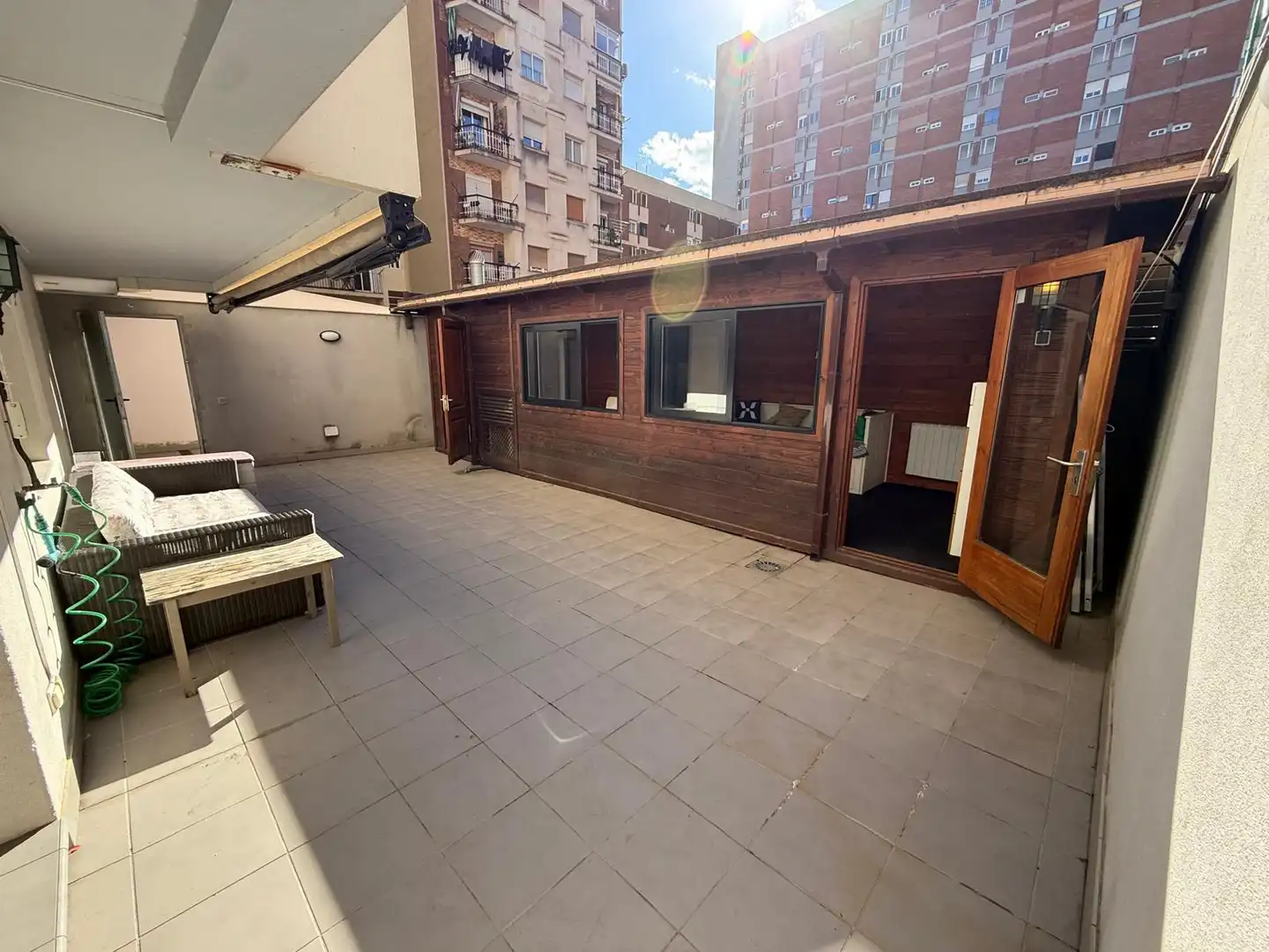 Terrace of Flat for rent in Barcelona  with Air Conditioner, Heating and Parquet flooring