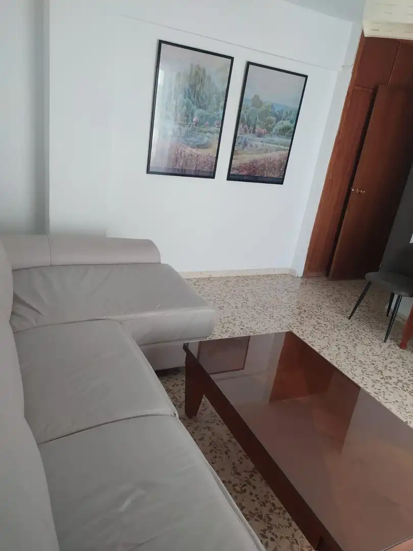 Living room of Flat for rent in Granada  with Heating, Furnished and Balcony