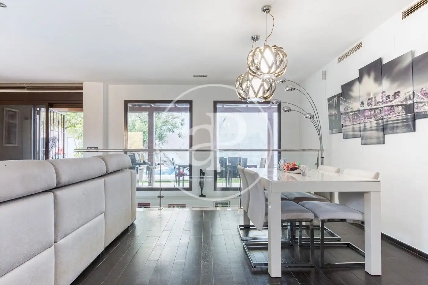 Living room of Houses for sale in Chiva  with Air Conditioner, Heating and Private garden