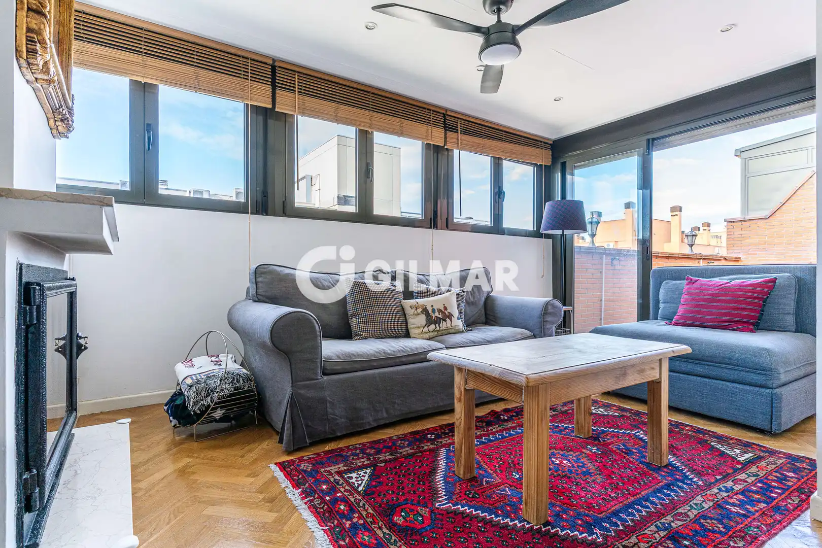 Sala de estar de Ático en venta en Villaverde