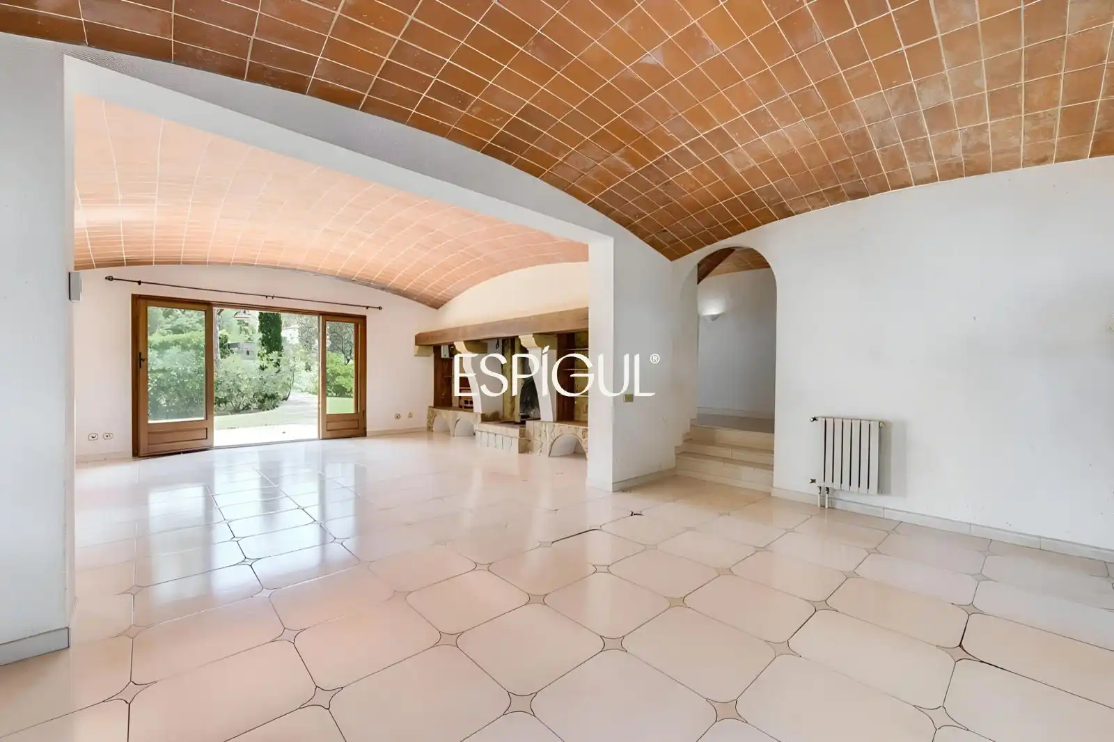 Sala d'estar de Casa o xalet en venda en Santa Cristina d'Aro amb Calefacció, Terrassa i Forn