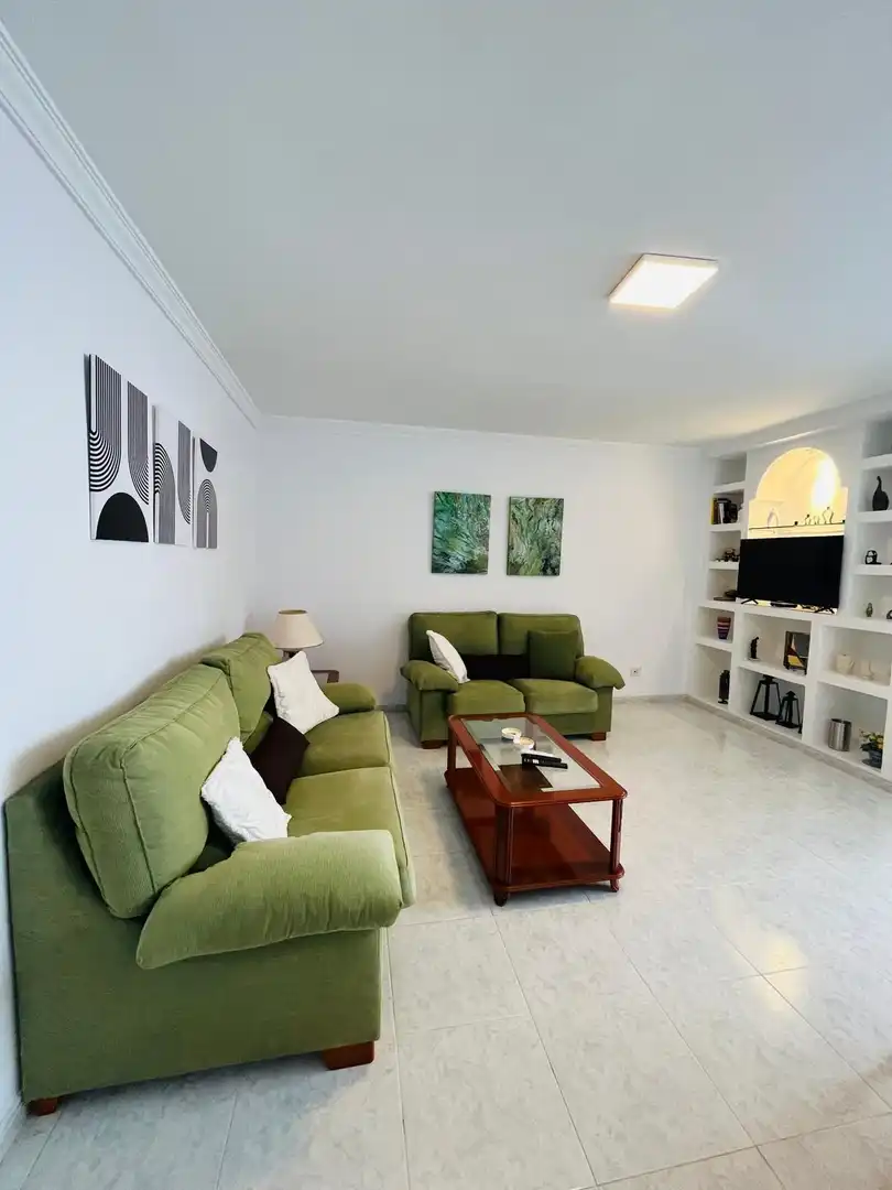 Sala de estar de Piso de alquiler en Las Palmas de Gran Canaria con Terraza y Amueblado