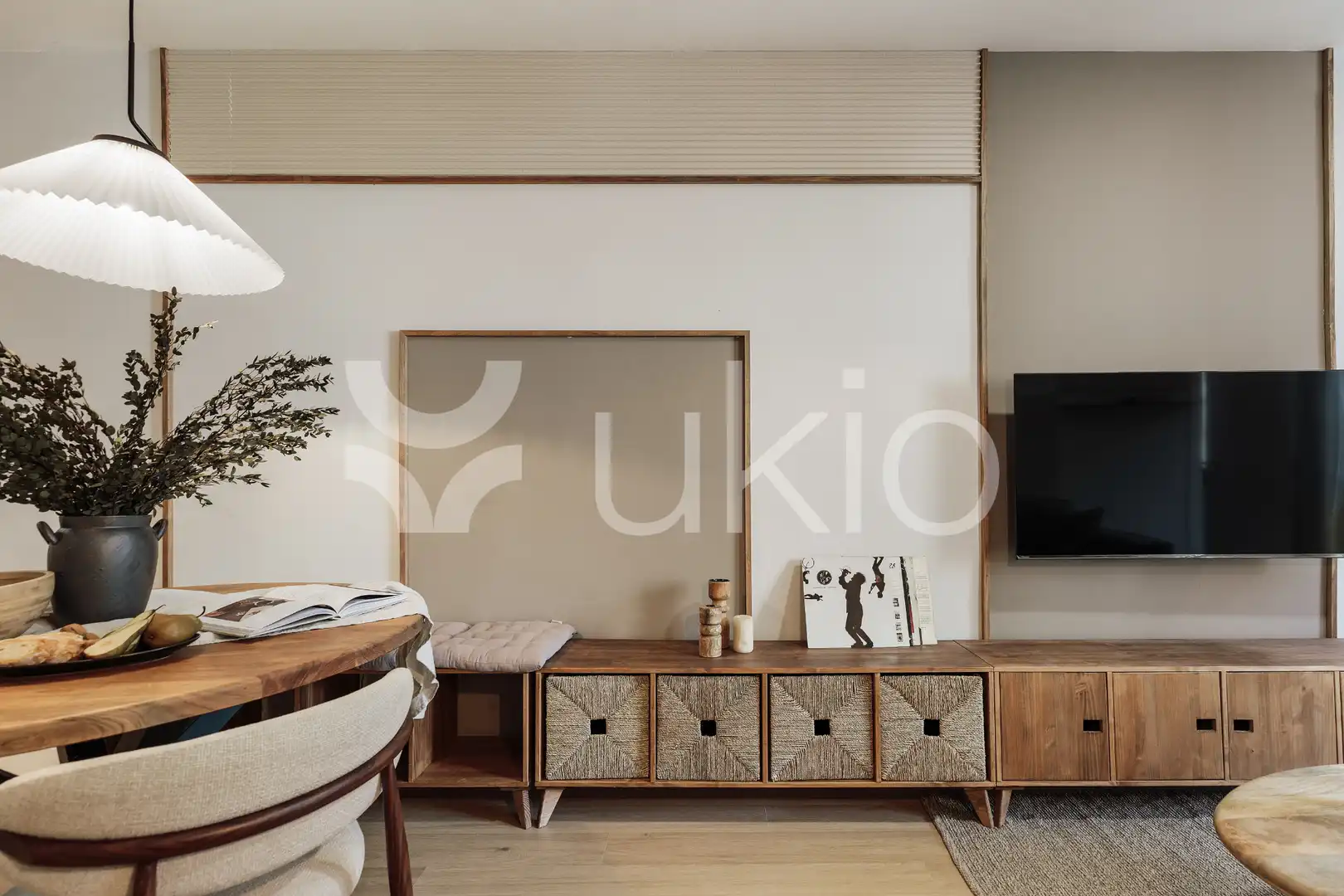 Sala de estar de Apartamento de alquiler en Barcelona con Aire acondicionado, Calefacción y Amueblado