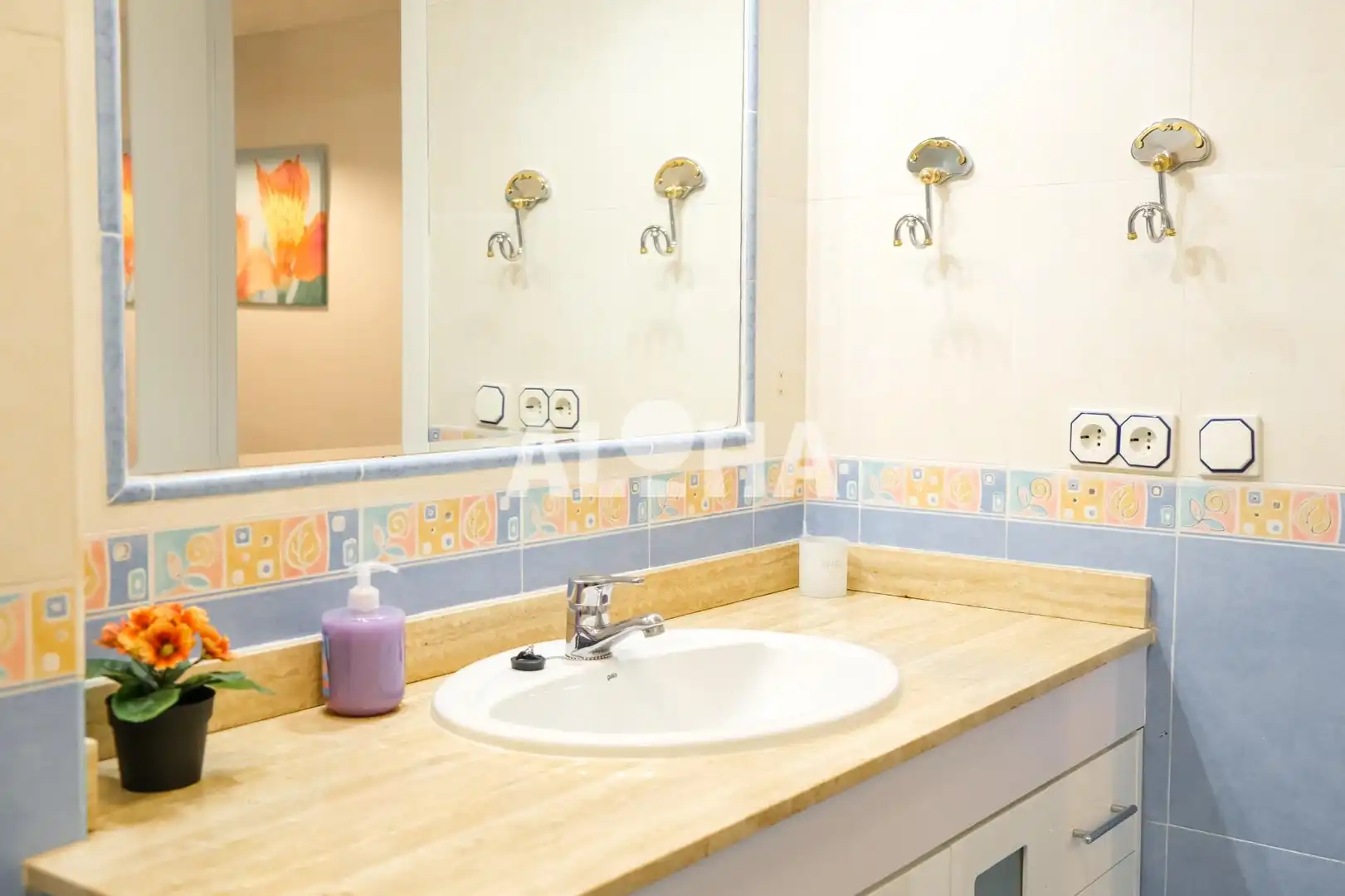 Baño de Apartamento de alquiler en Moncada con Amueblado y Balcón