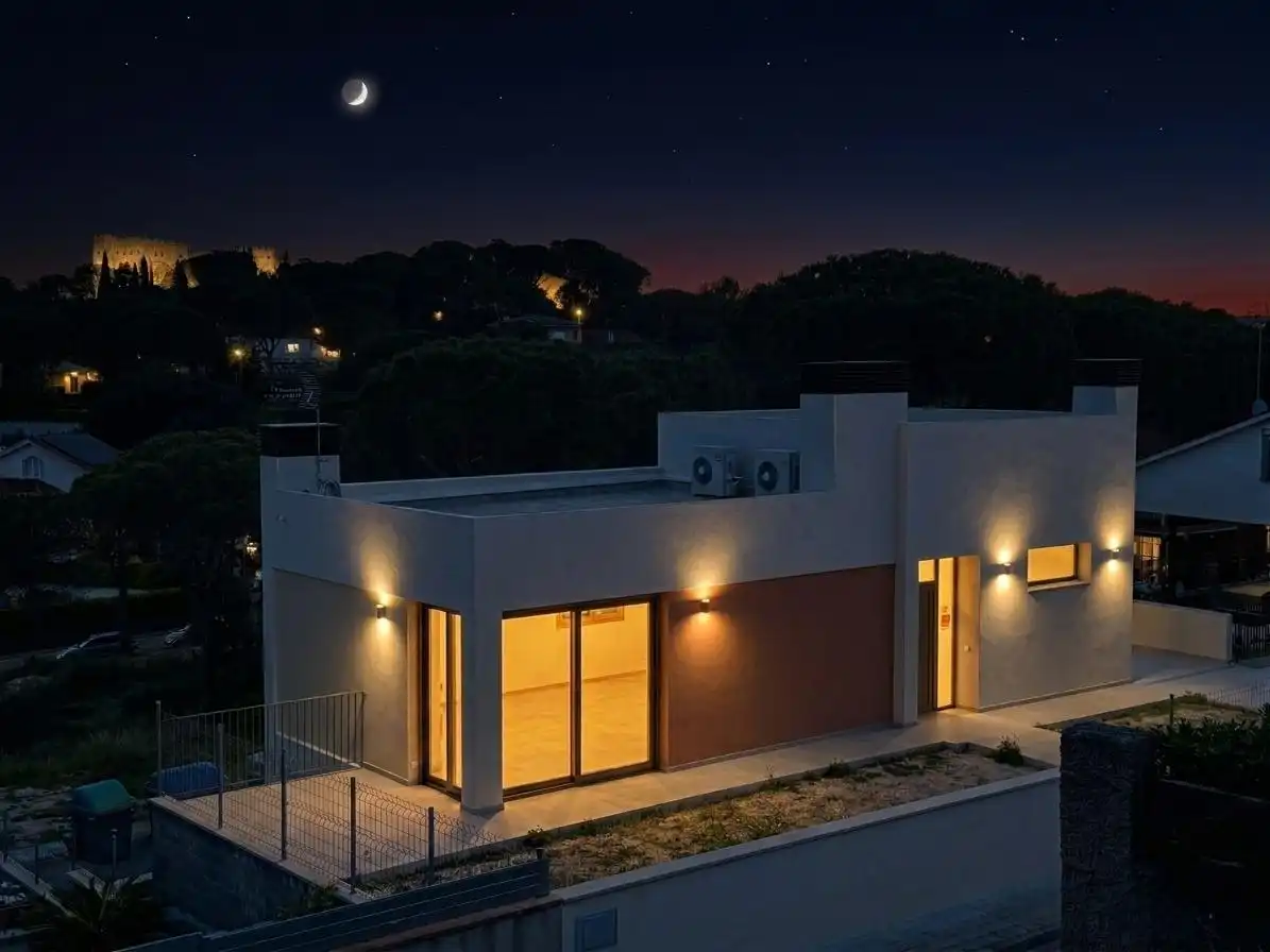 Exterior view of Houses for sale in La Roca del Vallès  with Heating and Private garden