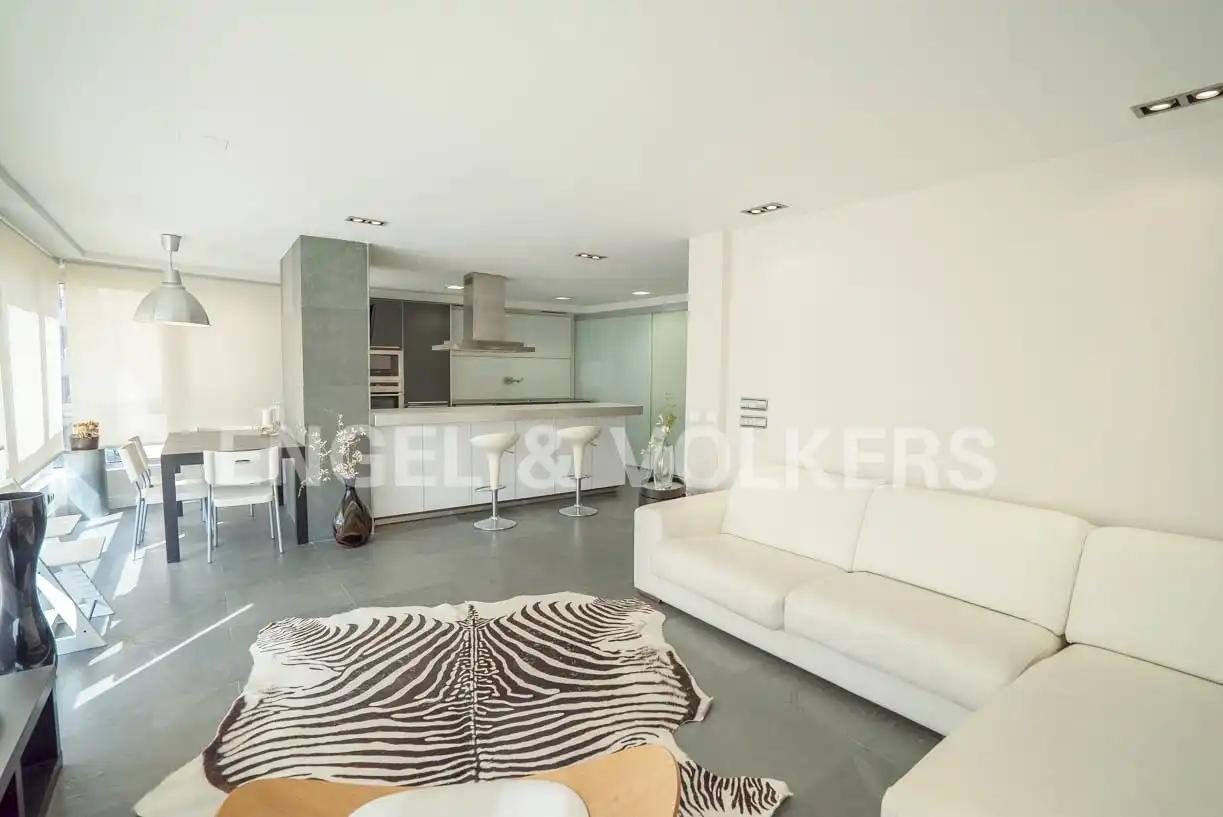 Living room of Flat for rent in Alicante / Alacant  with Air Conditioner