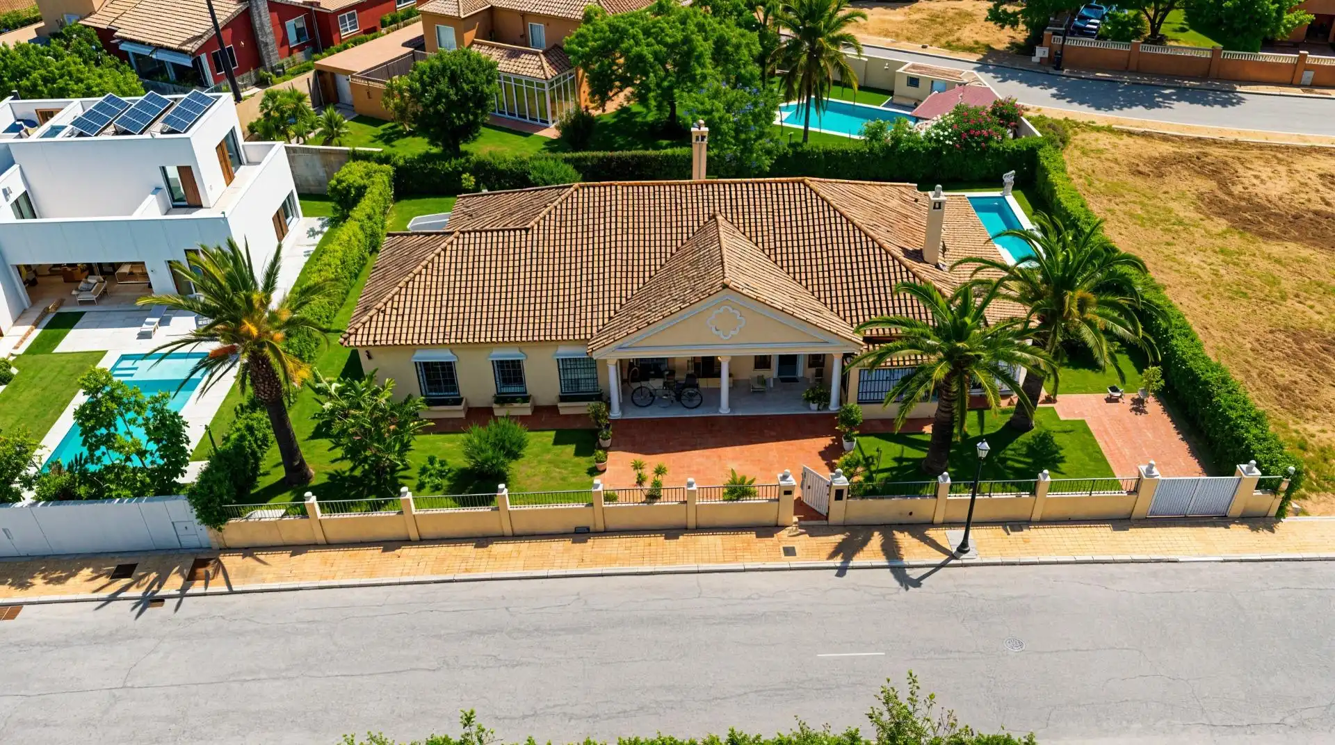 Vista exterior de Casa o xalet en venda en Chiclana de la Frontera amb Aire condicionat, Calefacció i Jardí privat