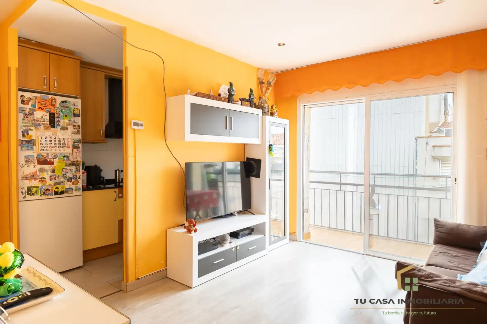 Sala de estar de Ático en venta en Badalona con Aire acondicionado y Calefacción