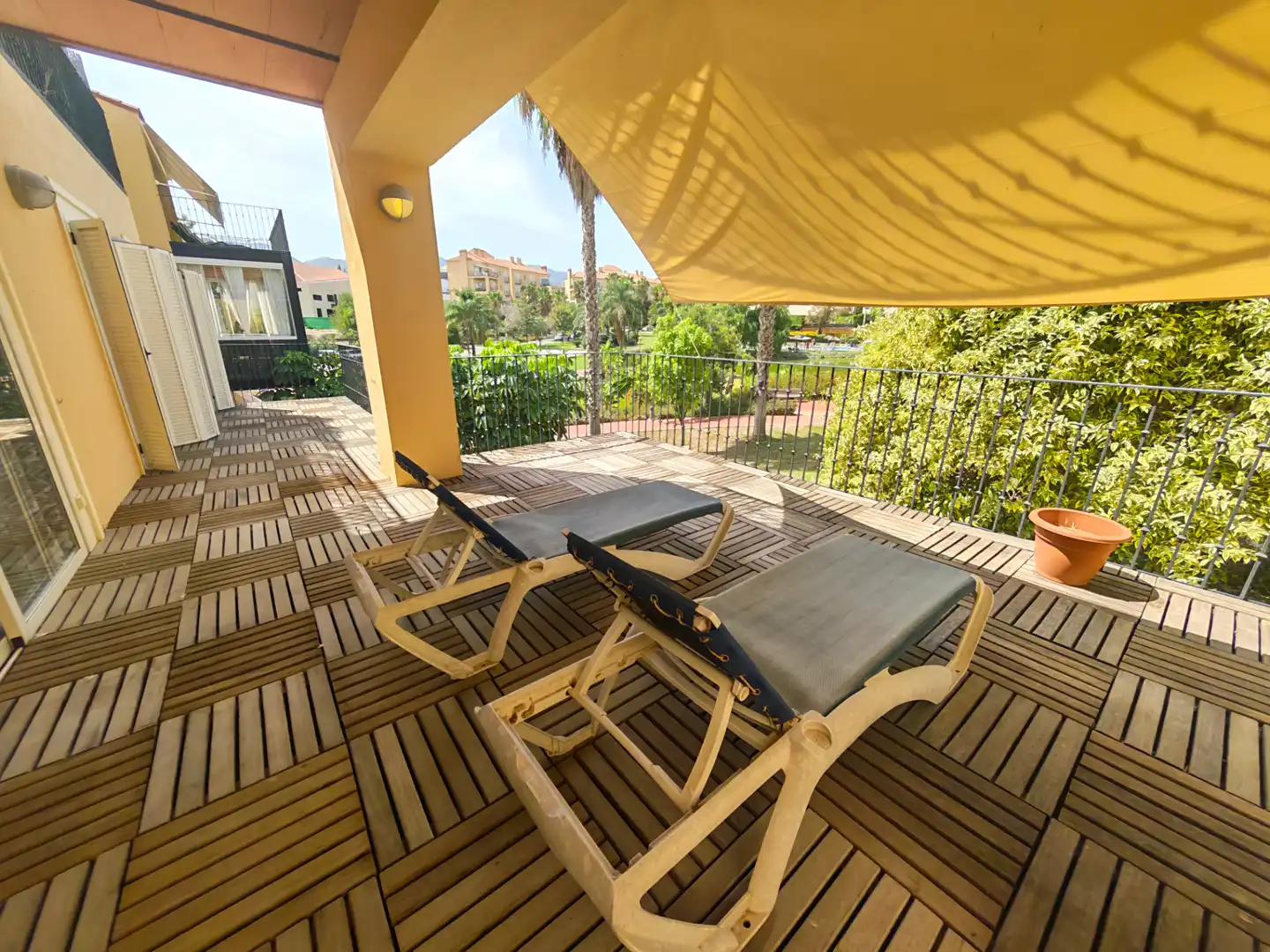 Terrace of Flat for rent in Alhaurín de la Torre  with Air Conditioner, Heating and Private garden