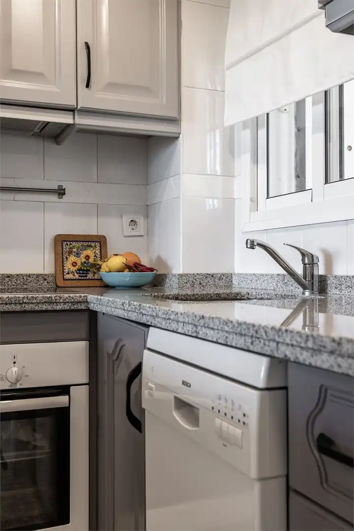 Cocina de Apartamento en venta en Mijas con Aire acondicionado, Calefacción y Terraza