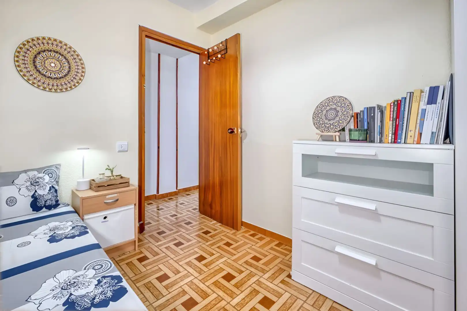 Schlafzimmer von Wohnung zum Verkauf in Mutxamel mit Parkett, Terrasse und Möbliert