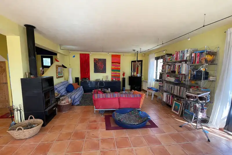 Sala d'estar de Casa o xalet en venda en Porreres amb Calefacció, Jardí privat i Terrassa