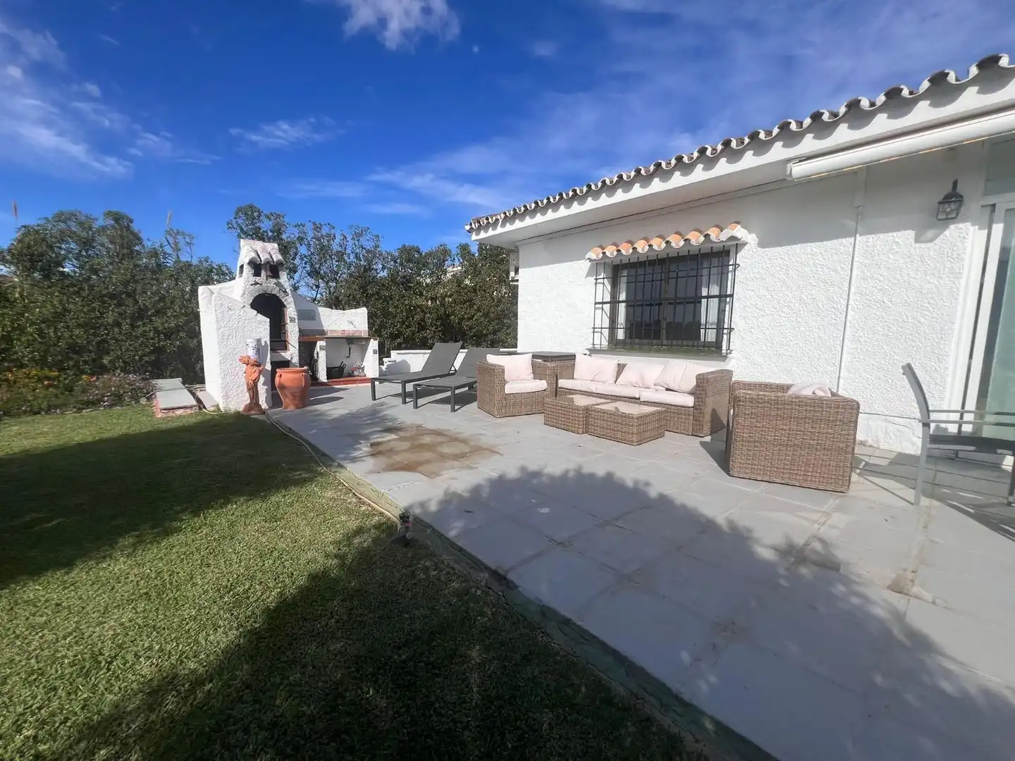 Terraza de Casa o chalet en venta en Mijas con Aire acondicionado, Jardín privado y Trastero
