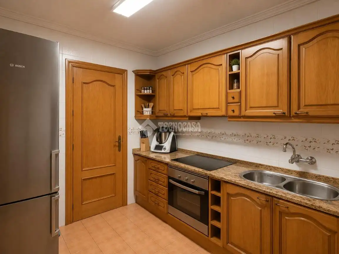 Kitchen of Flat for sale in Málaga  with Air Conditioner, Terrace and Storage room