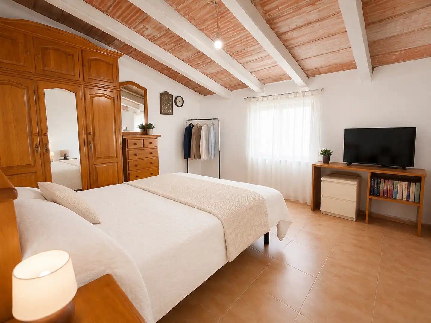 Schlafzimmer von Haus oder Chalet zum Verkauf in Sant Jaume dels Domenys mit Heizung, Terrasse und Abstellraum