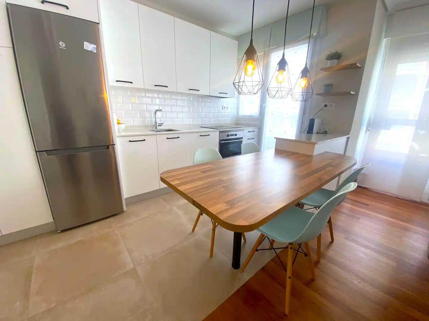 Kitchen of Flat for sale in Castro-Urdiales  with Heating, Private garden and Parquet flooring