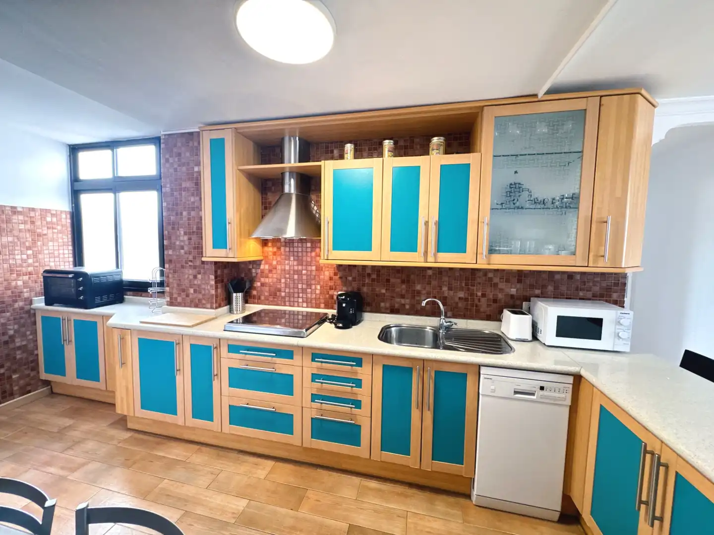 Cocina de Piso de alquiler en Agaete con Amueblado, Horno y Lavadora