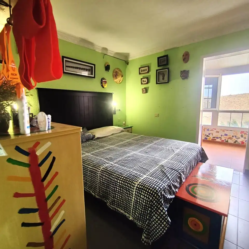 Schlafzimmer von Haus oder Chalet zur Miete in Mogán mit Privatgarten, Terrasse und Abstellraum