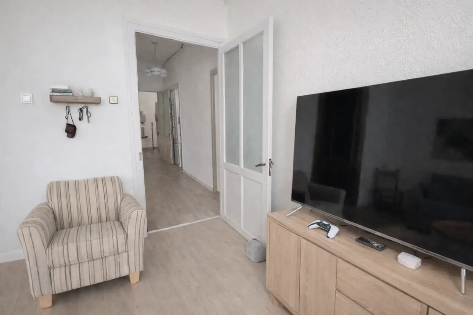 Sala de estar de Piso en venta en Santander con Calefacción, Parquet y Amueblado