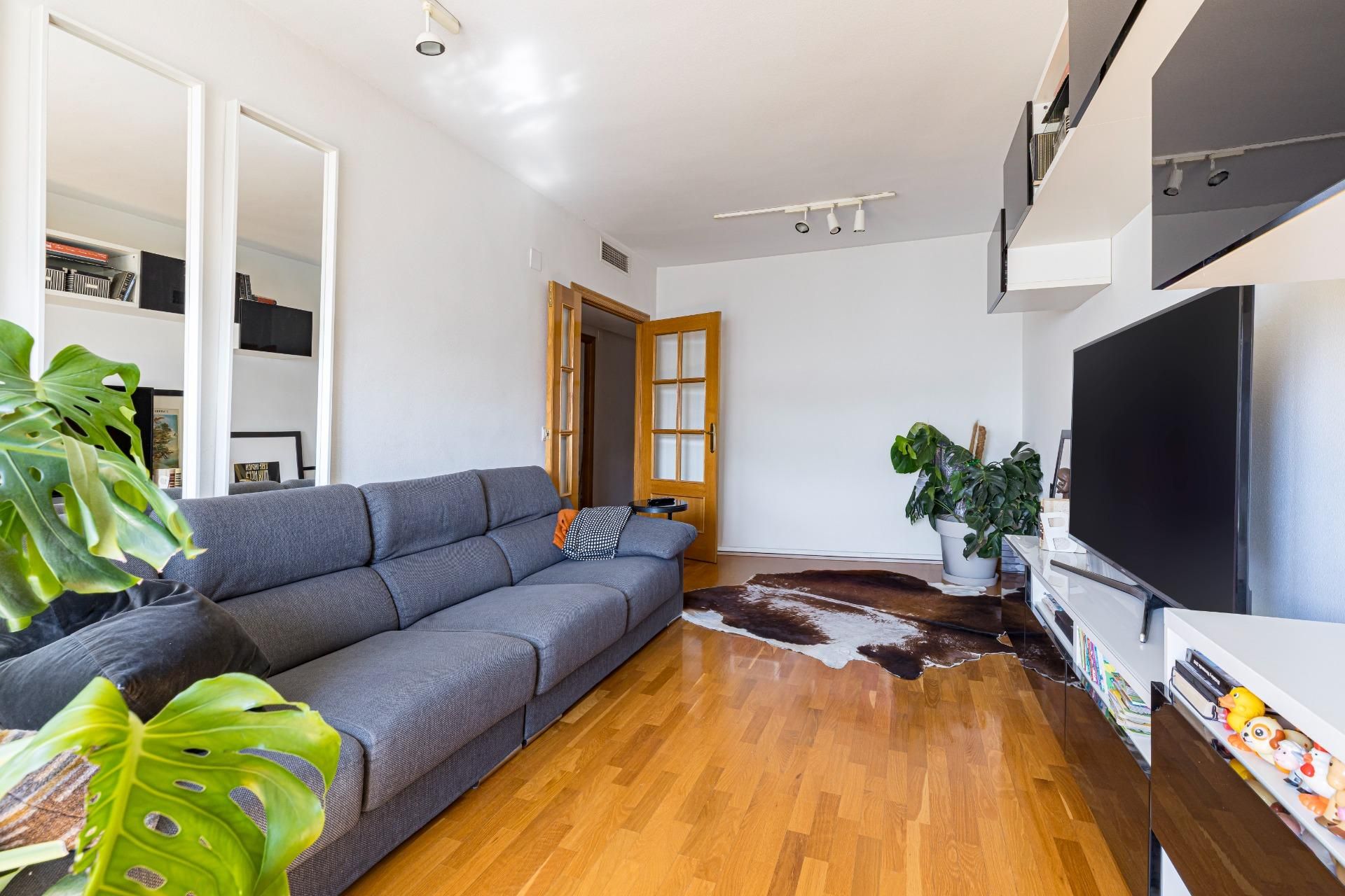 Living room of Flat for sale in  Murcia Capital  with Air Conditioner, Parquet flooring and Storage room