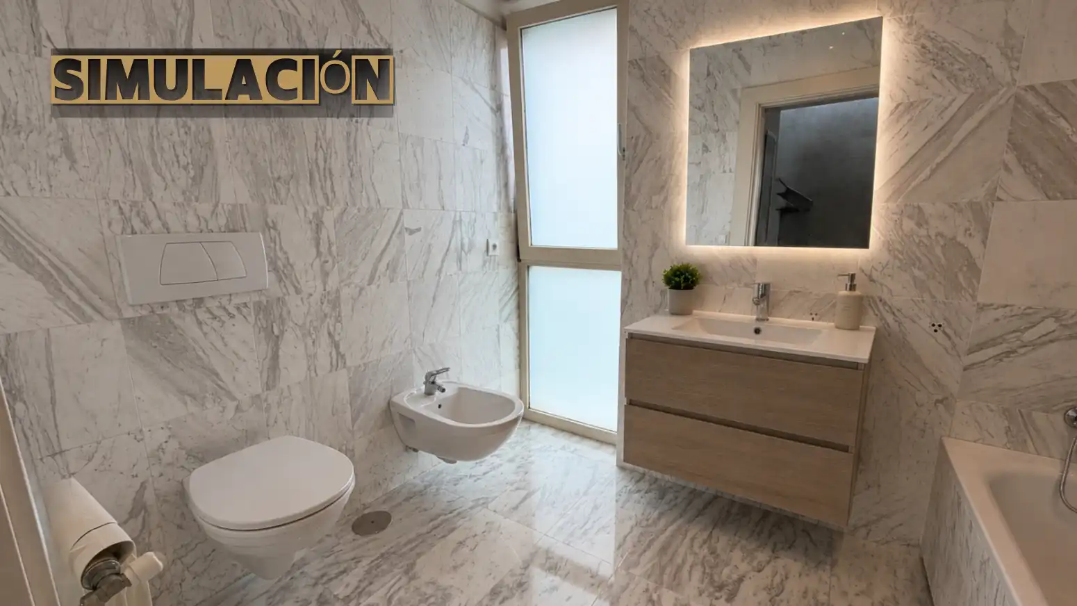 Baño de Ático en venta en Piélagos con Calefacción, Jardín privado y Parquet