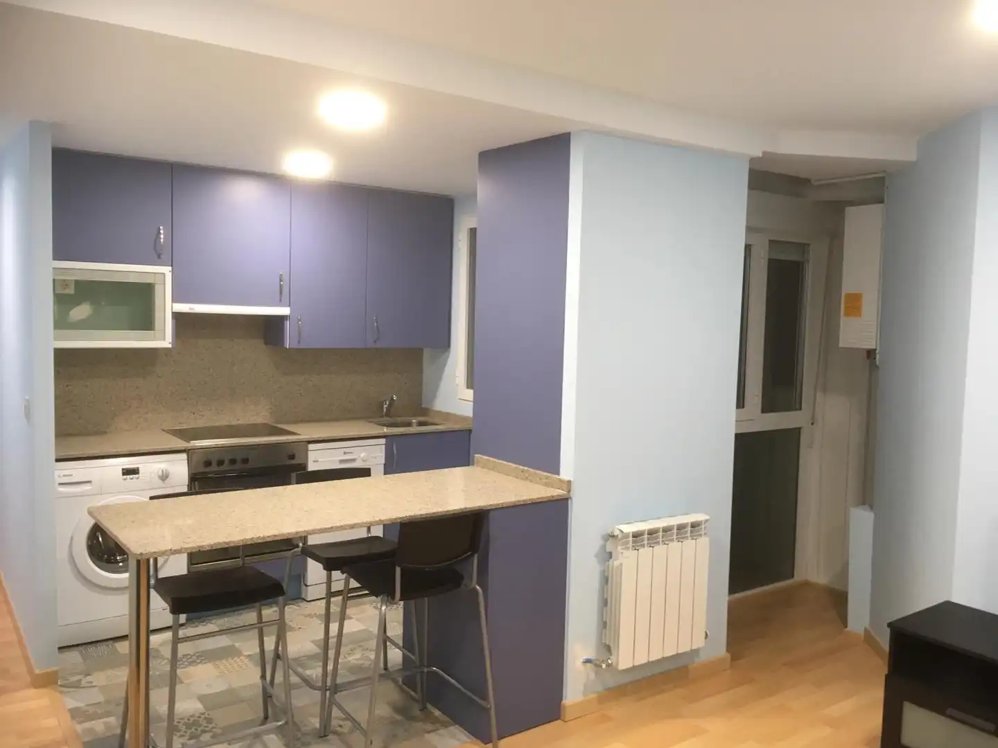 Küche von Wohnung zur Miete in Zaragoza mit Heizung, Parkett und Möbliert