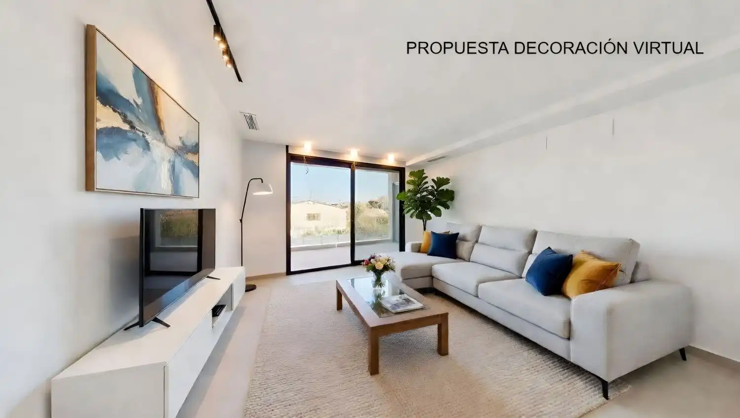 Sala de estar de Piso en venta en El Campello con Aire acondicionado, Calefacción y Terraza