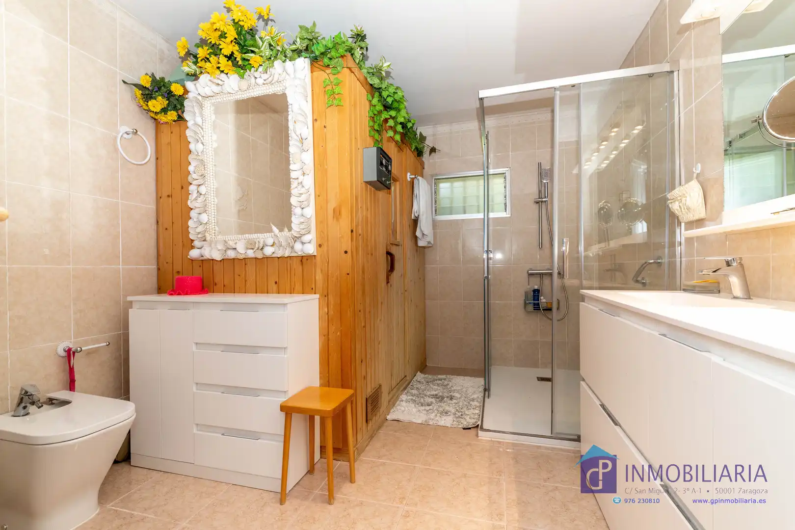 Baño de Casa o chalet en venta en Zaragoza con Aire acondicionado, Calefacción y Jardín privado