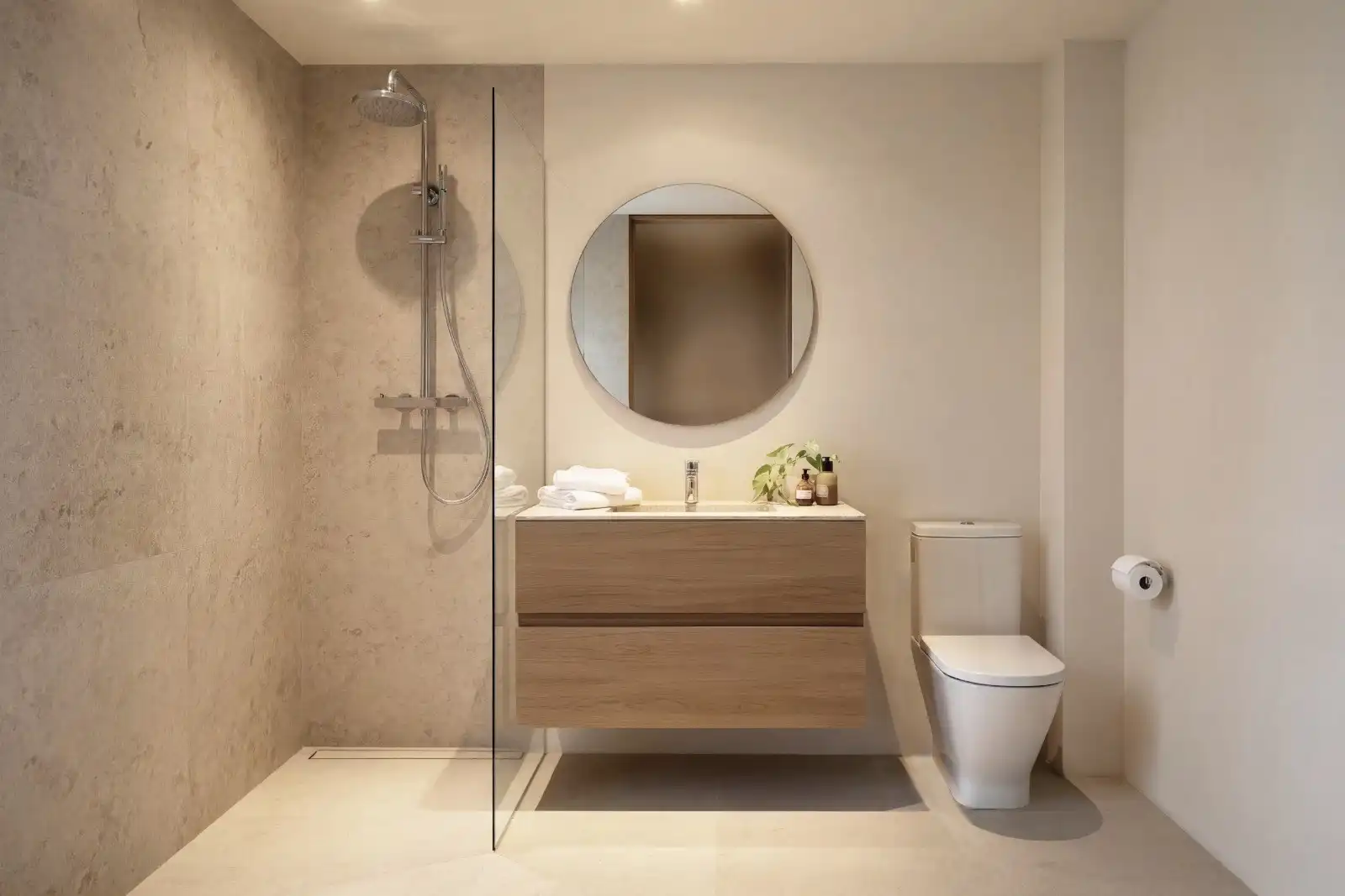 Baño de Casa adosada en venta en Fontcoberta con Aire acondicionado, Calefacción y Terraza